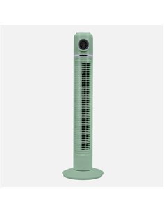 Ventilador Torre Artico Verde 45w 3velocidades C/remoto Y Temporizador Display Fijo Y Rotatorio 82x22x22cm 2