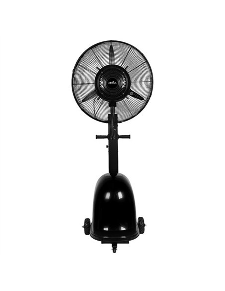 Ventilador Nebulizad.de Pie Napoleon Negro 1velocidad 260w 3aspas 175x65x55cm Tanque Agua 49l Rotatorio