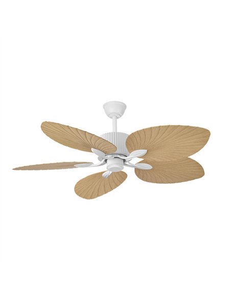 Ventilador Dc 26w Colla Blanco 5aspas Haya 132d 6velocidades 2950lm 3000-4000-6000k Remoto-temporizador-memoria 25