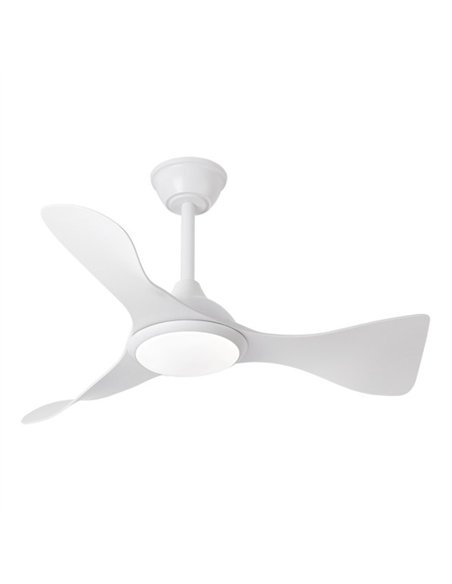 Ventilador Dc Caiman 36w 3600lm Blanco 89d 3asp 6v 3000-4500-6500k Remoto+reg.int+memo+temp