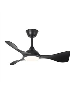 Ventilador Dc Caiman 36w 3600lm Negro 89d 3aspas 6vel 3000-4500-6500k Remoto+reg.intensidad+memoria+temporizador 2