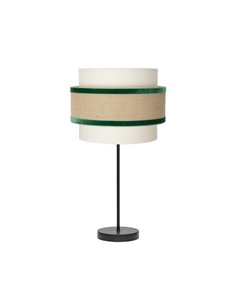 Sobremesa Gr. Cornalina 1xe27 Beis/verde  30d