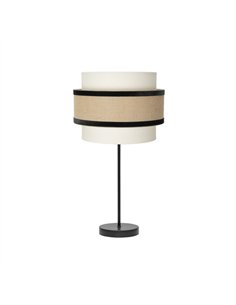 Sobremesa Gr. Cornalina 1xe27 Beis/negro  30d