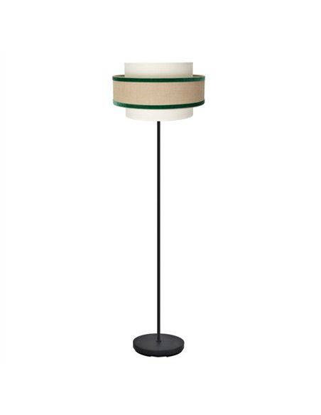 Pie Salon Cornalina 1xe27 Beis/verde  166x40x40cm