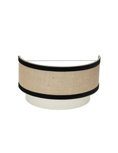 Aplique Cornalina 1xe27 Beis/negro  17