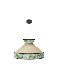 Colgante Constantinopla 1xe27 Beis/verde Regx50x50cm