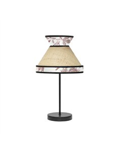 Sobremesa Peq. Constantinopla 1xe14 Beis/rojo 45x20x20cm