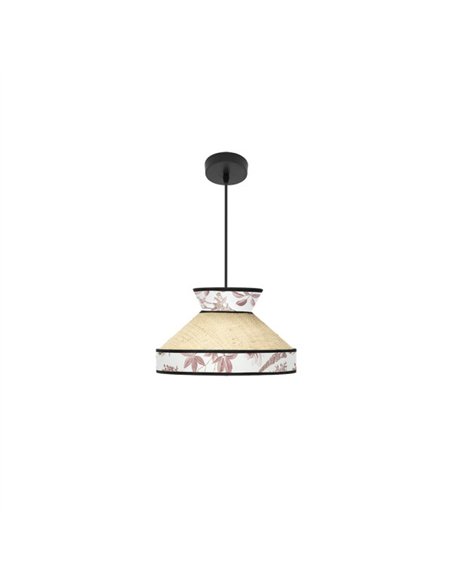 Colgante Constantinopla 1xe27 Beis/rojo Regx30x30cm
