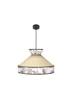 Colgante Constantinopla 1xe27 Beis/rojo Regx50x50cm