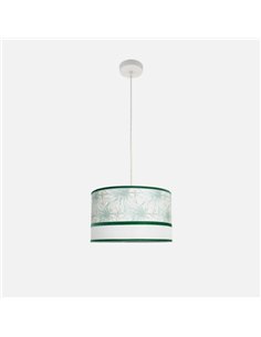 Colgante Caledonia 1xe27 Blanco/verde Regx40x40cm 2