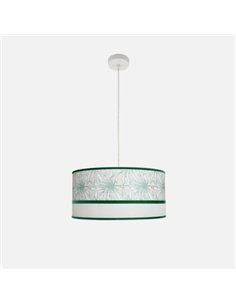 Colgante Caledonia 2xe27 Blanco/verde Regx50x50cm 2