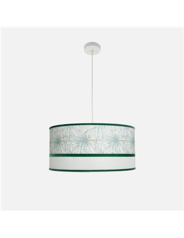 Colgante Caledonia 3xe27 Blanco/verde Regx60x60cm