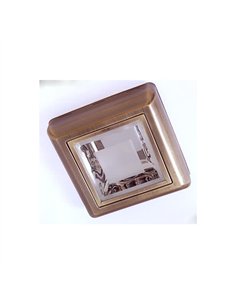 Downlight Sup. Cuadrado 2xe27 Cuero 6x25x25 Cm