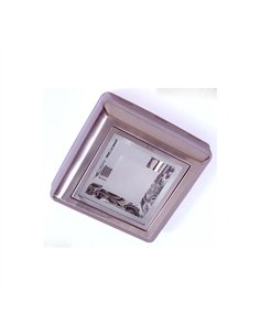 Downlight Sup. Cuadrado 2xe27 Niquel 6x25x25  Cm