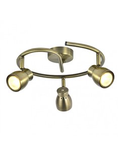 Plafon Chacho 3xgu10 Cuero 14x30x30 Cm 2