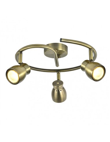 Plafon Chacho 3xgu10 Cuero 14x30x30 Cm