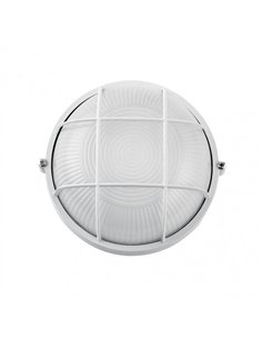 Aplique Ext. Aluminio Apus Pequeño 1xe27 Blanco  9x17