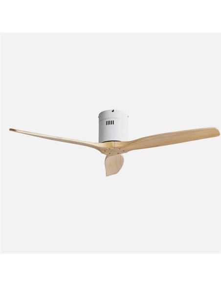 Ventilador Dc Aguilon Blanco 3 Aspas Haya 6 Vel Ocidades Sin Luz Remoto Y Temporiz.132d