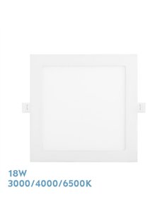 Downlight Empotrar Abaco 18w 3000-4000-6500k Blanco 1620lm Cuadrado 1