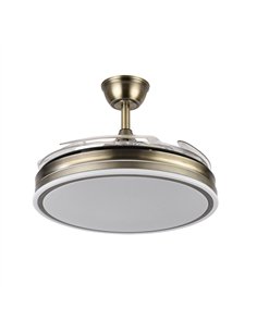 Ventilador Bayomo 59w 6980lm Cuero 4 Aspas Desp. 34 2