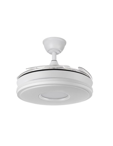 Ventilador Dc Dani 59w 6980lm Blanco 4aspas 6velocidades 91d 3000-4000-6000k Remot+reg.intensidad+memori+tempor