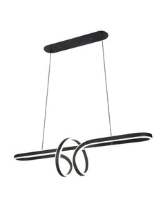 Colgante Nantes Negro 122w 3000-4000-6000k Regx100 X25cm 9760lm C/remoto Y Reg.intensidad