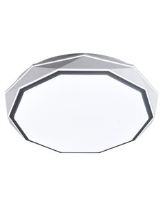 Plafon Red.odiel Gris 120w 3000-4000-6000k 7x50x50 Cm 10200lm C/remoto