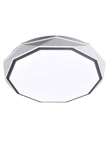 Plafon Red.odiel Gris 120w 3000-4000-6000k 7x50x50 Cm 10200lm C/remoto