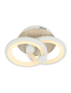 Plafon Sydney 32w 3000-4000-6500k Blanco/madera Clara 14x 30x20cm 4160 Lm Remoto 2