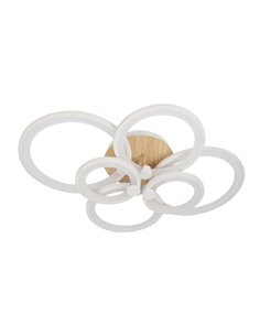 Plafon Sydney 134w 3000-4000-6500k Blanco/madera Clara  17x74x57cm 18090lm Remoto