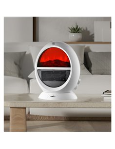 Termoventilador Mongol 2000w Blanco 2potencias Efecto Fuego Termost.reg.oscilante.antivuelco.36x29 2