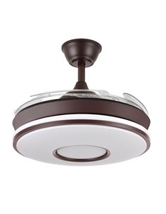 Ventilador Dc Dani Mini 59w Marron 4asp 91d 6980lm 3000-4000-6000k Reg.intensidad Remoto 2