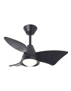 Ventilador Dc Jaguar 30w 3000lm Negro 96d 3aspas 6vel 3000-4500-6500k Remoto+reg.intensidad+memoria+temporizador 2