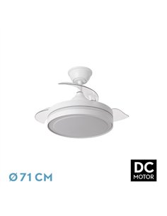 Ventilador Dc Esparta Peque 44w 5182lm Blanco 72d 3asp 3000-4000-6000k Remoto+temporizador+memoria