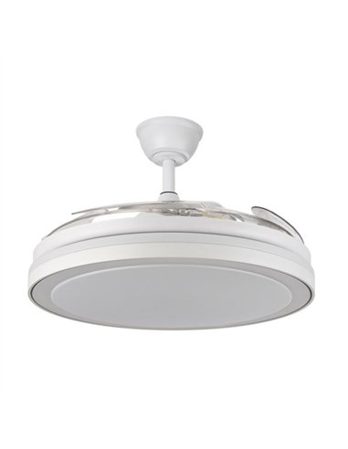 Ventilador Dc Esparta Maxi 80w 10255lm Blanco 132d 5asp 3000-4000-6000k Remoto+temporizador+memoria