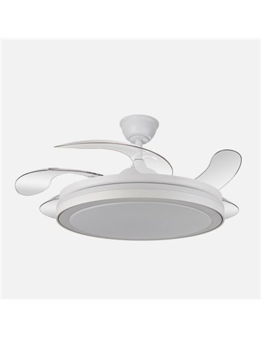 Ventilador Dc Esparta Maxi 80w 10255lm Blanco 132d 5asp 3000-4000-6000k Remoto+temporizador+memoria