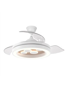 Ventilador Dc Cupido 55w Blanco/haya 3asp.107d 4960l 3000-4500-6500k Reg.intensidad+remoto+memoria+temporizador 2