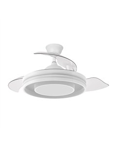 Ventilador Dc Pitufo 57w Blanco 3asp107d 3990lm Rgb  +3000-4500-6500k Reg.intensidad+remoto+memo+temporiz 2