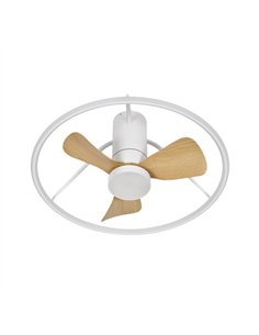 Ventilador Dc Oporto 46w Blan/haya 3asp.66d 4600lm 3000-4000-6500k 6vel Remot 2
