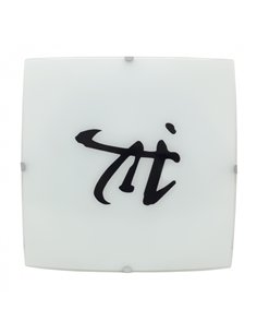 Plafón China 2xe27 Blanco 30x30