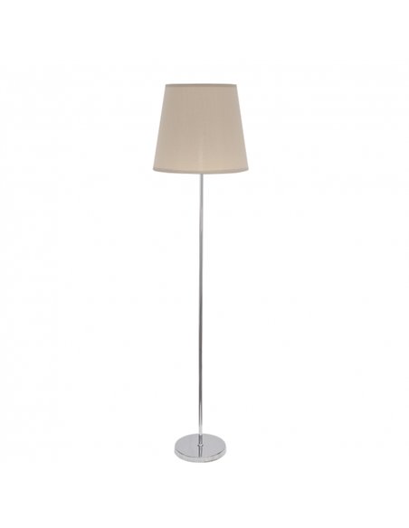 Pie Salon Maldivas 1xe27 Cromo/piedra 175x40x40 Cm