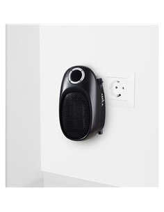 Mini Termoventilador Ceramico Malasia 500w Negro Temperatura Reg 2