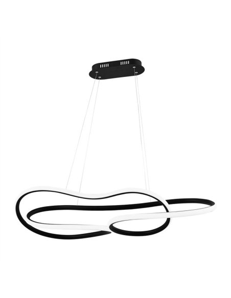 Colgante Bagdag Negro 60w 4000k Regx103x38cm 5100lm C/remoto