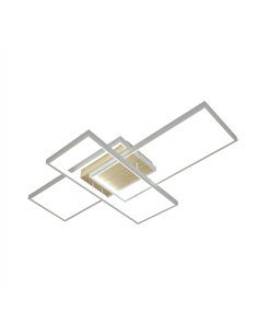 Plafon Madaleta 134w 3000-4000-6500k Blanco/haya 14740 Lm C/remoto