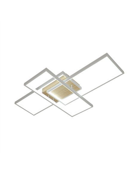 Plafon Madaleta 134w 3000-4000-6500k Blanco/haya 14740 Lm C/remoto