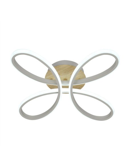 Plafon Bandeira 104w 3000-4000-6500k Blanco/haya 11440  Lm C/remoto