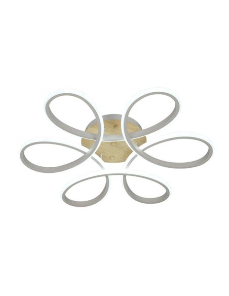 Plafon Bandeira 130w 3000-4000-6500k Blanco/haya 14300  Lm C/remoto