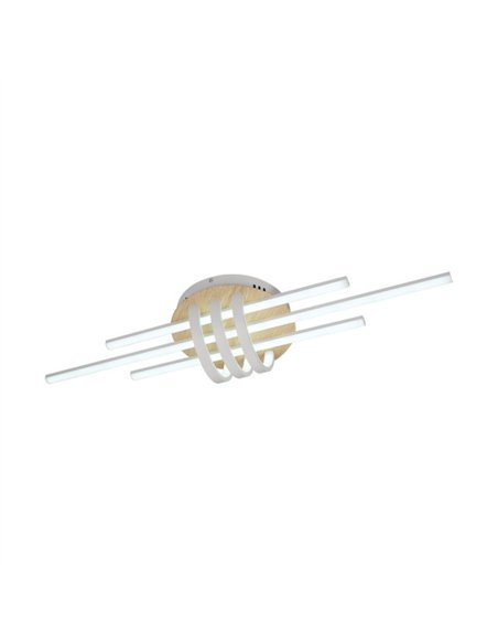 Plafon Kirova 64w 3000-4000-6500k Blanco/haya 7040lm  C/remoto