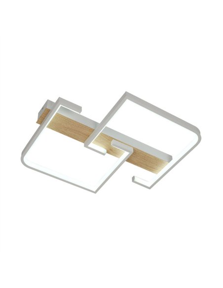 Plafon Frondella 76w 3000-4000-6500k Blanco/haya 8360  Lm C/remoto