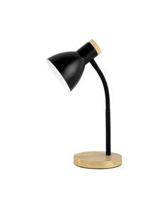 Flexo Epiro 1xe27 Negro/haya 40x15x15cm